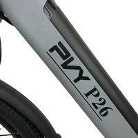 Bicicleta eléctrica PVY P26 - Potência 500W | Bateria 13.5Ah | Velocidade 28mph | Alcance 50mi
