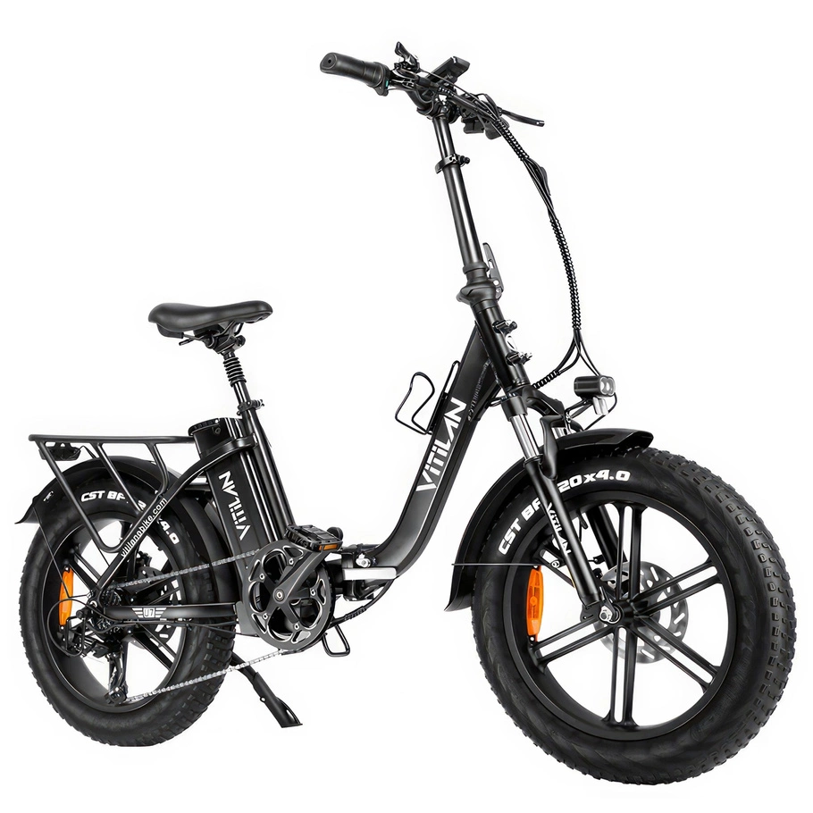 Bicicleta eléctrica dobrável Vitilan U7 - Potência 750W | Bateria 20Ah | Velocidade 28mph | Alcance 65mi