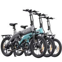 Bicicleta eléctrica dobrável ENGWE C20 Pro - Potência 850W | Bateria 19.2Ah | Velocidade 30mph | Alcance 93mi