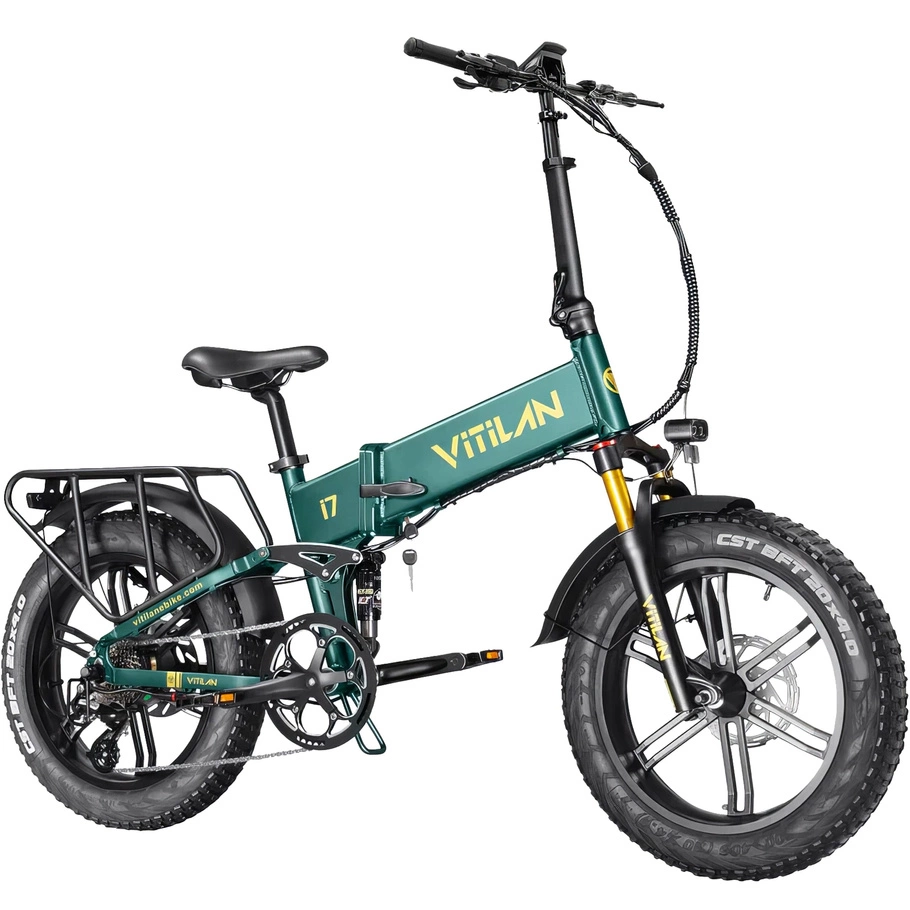 Bicicleta eléctrica dobrável I7 Pro 3.0 - Potência 1200W | Bateria 20Ah | Velocidade 28mph | Alcance 65mi