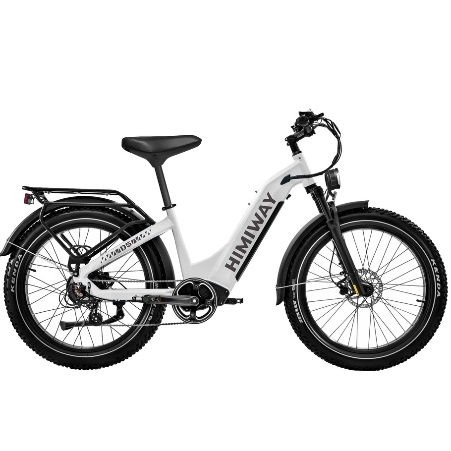 Bicicleta elétrica Himiway D5 Zebra Step-Thru - Potência 250W | Bateria 20Ah | Velocidade 15.5 mph | Alcance 80mi