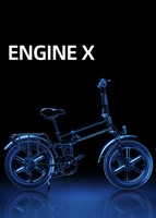 ENGWE Engine X Bicicleta Eléctrica Dobrável - Potência 250W | Bateria 13Ah | Velocidade 15.5mph | Alcance 75mi