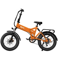 Bicicleta elétrica dobrável PVY Z20 Plus - 500W de potência | Bateria de 14Ah | 31mph de velocidade | 62mi de alcance