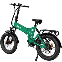 Bicicleta elétrica dobrável PVY Z20 Plus - 500W de potência | Bateria de 14Ah | 31mph de velocidade | 62mi de alcance
