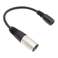 Adaptador DC 2,1 mm x 5,5 mm para XLR 3 pinos