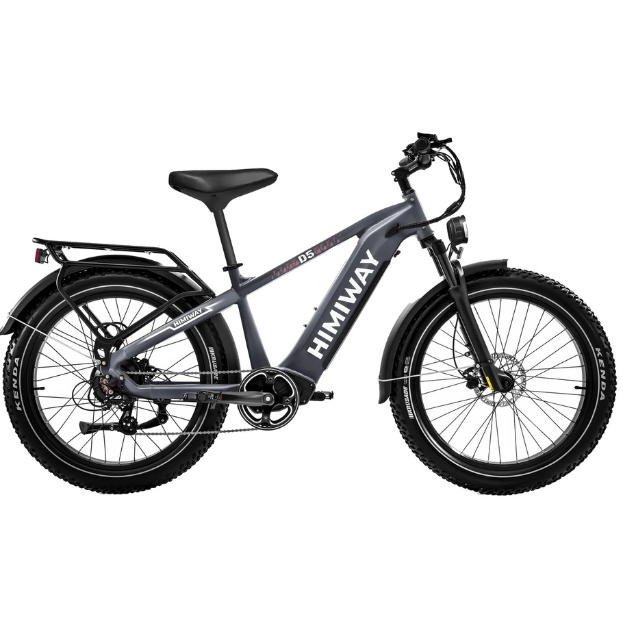 Bicicleta elétrica Himiway D5 Zebra High-Step - Potência 250W | Bateria 20Ah | Velocidade 15.5 mph | Alcance 80mi