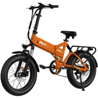 Bicicleta elétrica dobrável PVY Z20 Plus - 500W de potência | Bateria de 14Ah | 31mph de velocidade | 62mi de alcance