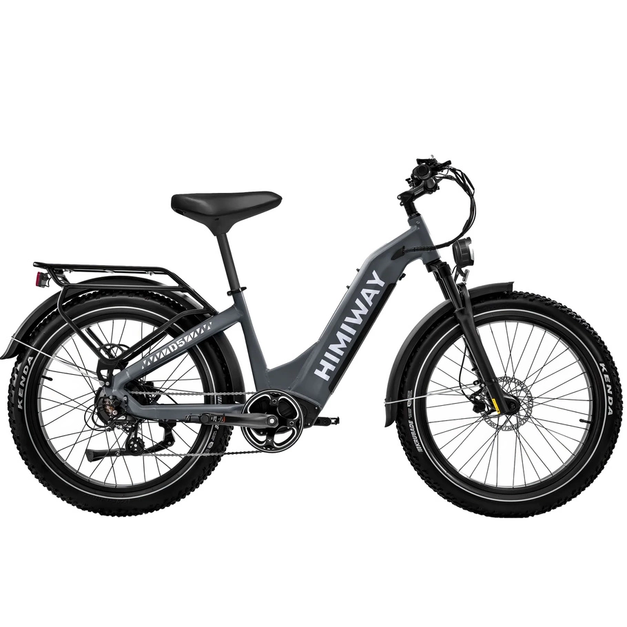 Bicicleta elétrica Himiway D5 Zebra Step-Thru - Potência 250W | Bateria 20Ah | Velocidade 15.5 mph | Alcance 80mi