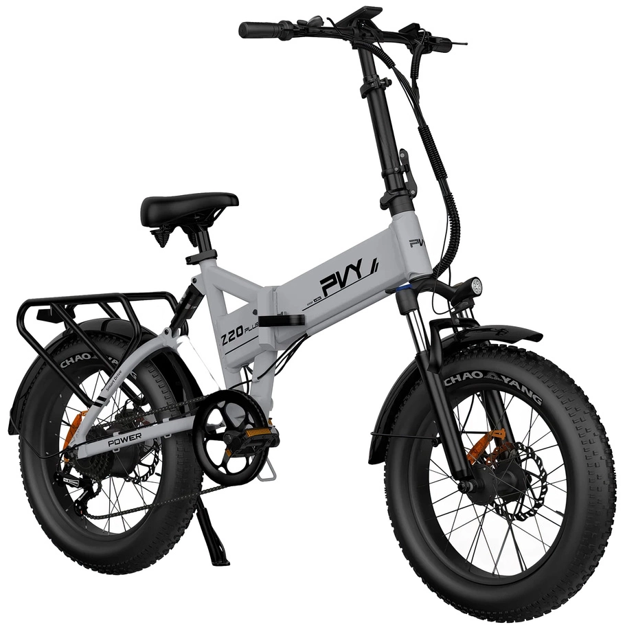 Bicicleta eléctrica dobrável PVY Z20 Pro - Potência 1000W | Bateria 16.5Ah | Velocidade 31mph | Alcance 75mi