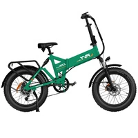 Bicicleta elétrica dobrável PVY Z20 Plus - 500W de potência | Bateria de 14Ah | 31mph de velocidade | 62mi de alcance