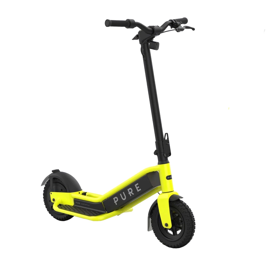 Pure Escape+ Electric Trotinete eléctrica - 900W Potência | Bateria 12Ah | Velocidade 15,5 mph | Alcance 31mi