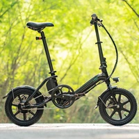 Fiido D3 Pro Mini Bicicleta Eléctrica Dobrável - Potência 250W | Bateria 7.8Ah | Velocidade 15.5mph | Alcance 37mi