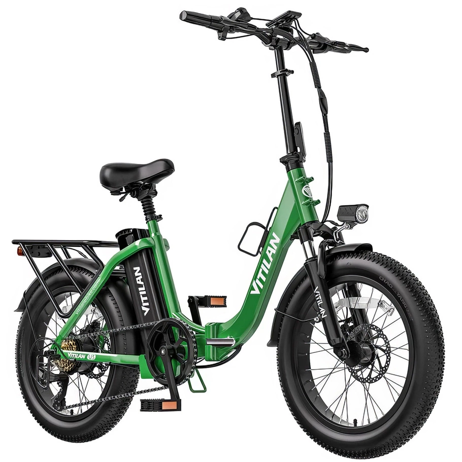 Bicicleta eléctrica dobrável Vitilan U3 - Potência 750W | Bateria 13Ah | Velocidade 28mph | Alcance 45mi