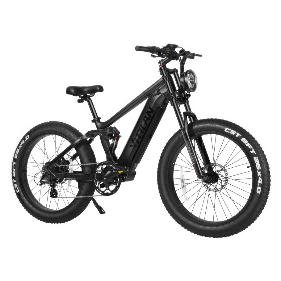 Bicicleta de montanha eléctrica Vitilan T7 - Potência 1200W | Bateria 20Ah | Velocidade 28mph | Alcance 80mi