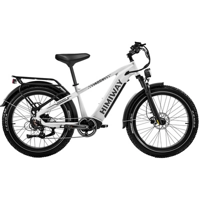 Bicicleta elétrica Himiway D5 Zebra High-Step - Potência 250W | Bateria 20Ah | Velocidade 15.5 mph | Alcance 80mi
