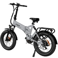 Bicicleta elétrica dobrável PVY Z20 Plus - 500W de potência | Bateria de 14Ah | 31mph de velocidade | 62mi de alcance