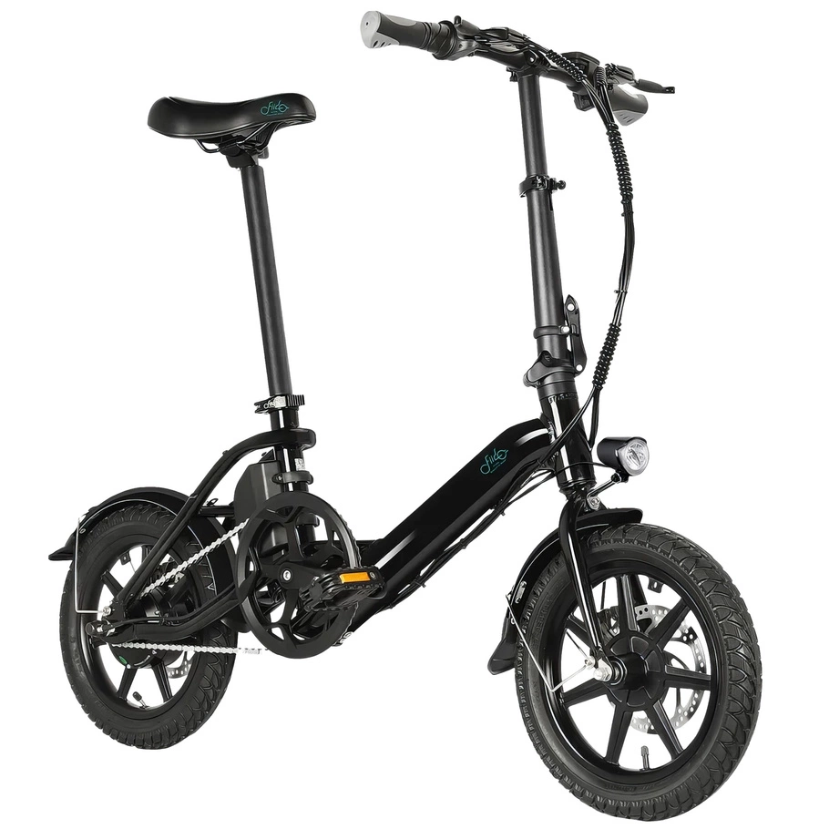 Fiido D3 Pro Mini Bicicleta Eléctrica Dobrável - Potência 250W | Bateria 7.8Ah | Velocidade 15.5mph | Alcance 37mi