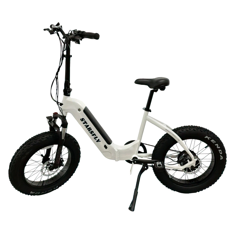 Bicicleta elétrica passo a passo Starsfly | Potência de 500W (750W de pico) | Velocidade de 21 mph | Bateria de 13Ah | Alcance de 37mi | Pneu gordo dobrável