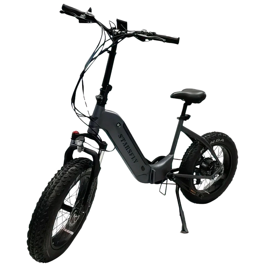 Bicicleta elétrica passo a passo Starsfly | Potência de 500W (750W de pico) | Velocidade de 21 mph | Bateria de 13Ah | Alcance de 37mi | Pneu gordo dobrável