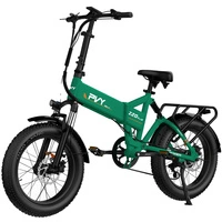 Bicicleta elétrica dobrável PVY Z20 Plus - 500W de potência | Bateria de 14Ah | 31mph de velocidade | 62mi de alcance