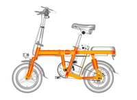 Bicicleta eléctrica dobrável ENGWE T14 - 600W Potência | Bateria 10Ah | Velocidade 30mph | Alcance 50mi