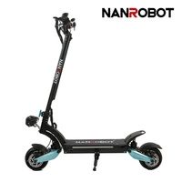 Nanrobot Lightning 2.0 Electric Trotinete eléctrica | Extreme Performance | 800W (1600W Peak) Power | 30mph Speed | 18Ah Battery | 25mi Range | Premium Design | High Performance Transport
