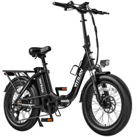 Bicicleta eléctrica dobrável Vitilan U3 - Potência 750W | Bateria 13Ah | Velocidade 28mph | Alcance 45mi