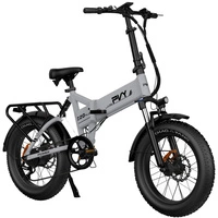 Bicicleta eléctrica dobrável PVY Z20 Pro - Potência 1000W | Bateria 16.5Ah | Velocidade 31mph | Alcance 75mi
