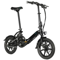Fiido D3 Pro Mini Bicicleta Eléctrica Dobrável - Potência 250W | Bateria 7.8Ah | Velocidade 15.5mph | Alcance 37mi