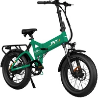 Bicicleta eléctrica dobrável PVY Z20 Pro - Potência 1000W | Bateria 16.5Ah | Velocidade 31mph | Alcance 75mi
