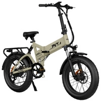 Bicicleta eléctrica dobrável PVY Z20 Pro - Potência 1000W | Bateria 16.5Ah | Velocidade 31mph | Alcance 75mi