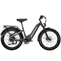 Bicicleta elétrica Himiway D5 Zebra Step-Thru - Potência 250W | Bateria 20Ah | Velocidade 15.5 mph | Alcance 80mi