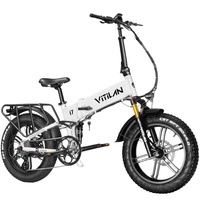 Bicicleta eléctrica dobrável I7 Pro 3.0 - Potência 1200W | Bateria 20Ah | Velocidade 28mph | Alcance 65mi