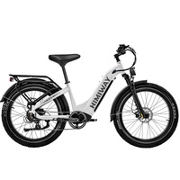 Bicicleta elétrica Himiway D5 Zebra Step-Thru - Potência 250W | Bateria 20Ah | Velocidade 15.5 mph | Alcance 80mi