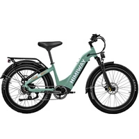 Bicicleta elétrica Himiway D5 Zebra Step-Thru - Potência 250W | Bateria 20Ah | Velocidade 15.5 mph | Alcance 80mi